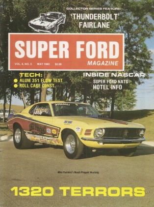 SUPER FORD UNCIRCULATED 1983 MAY - BUDDY BAKER, RUTHERFORD, 429SCJ SPOILER